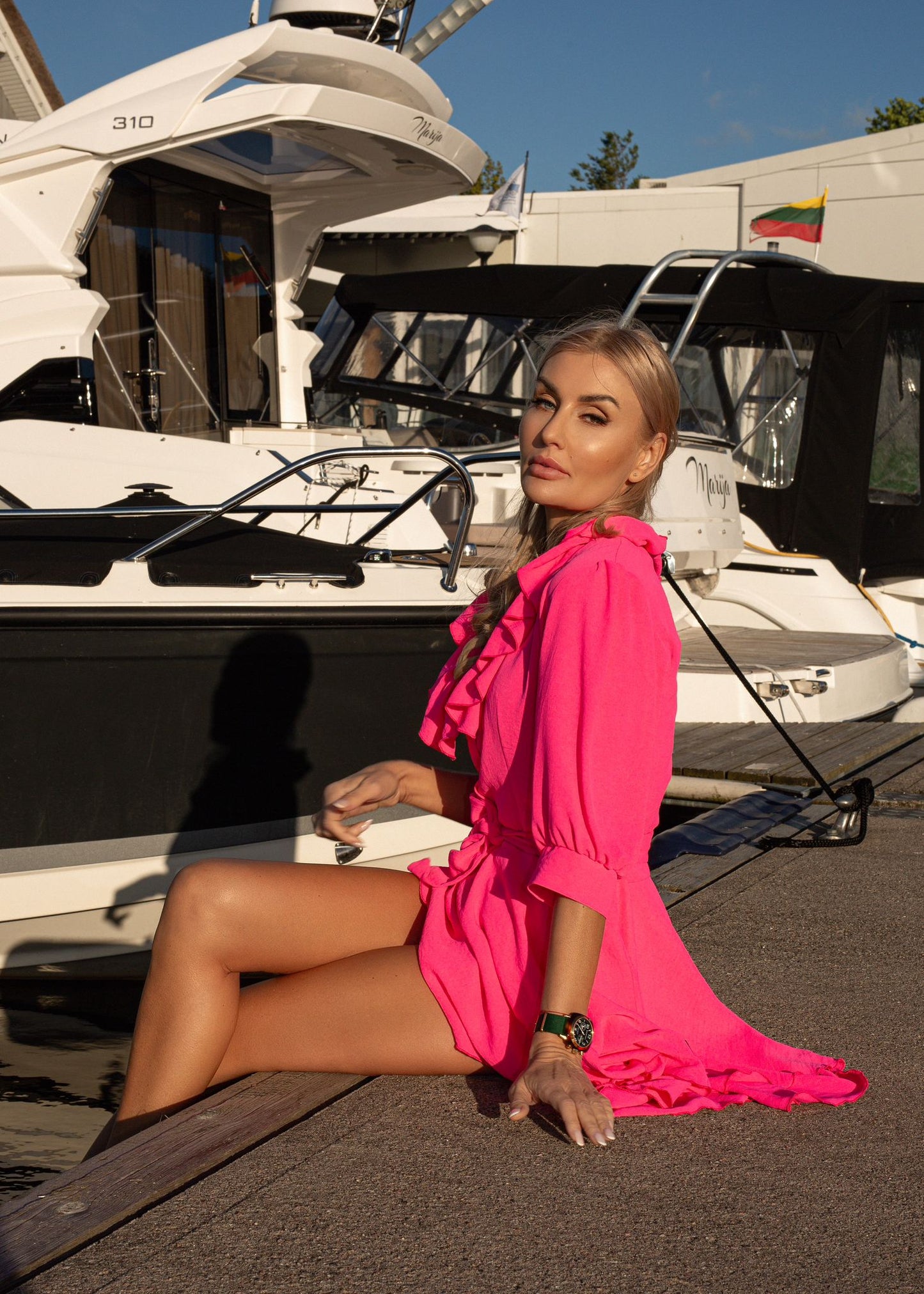 Rožinė suknelė