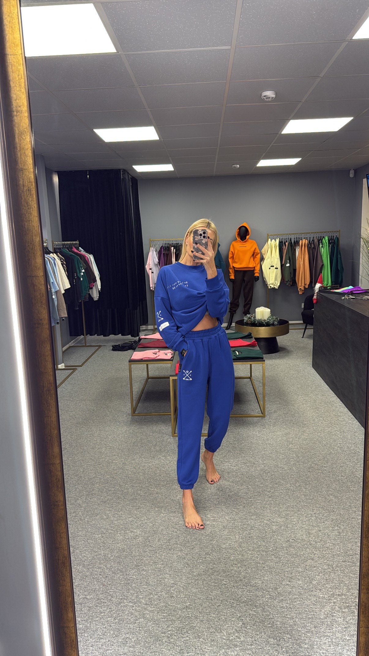 „Royal Blue" kelnės su guma