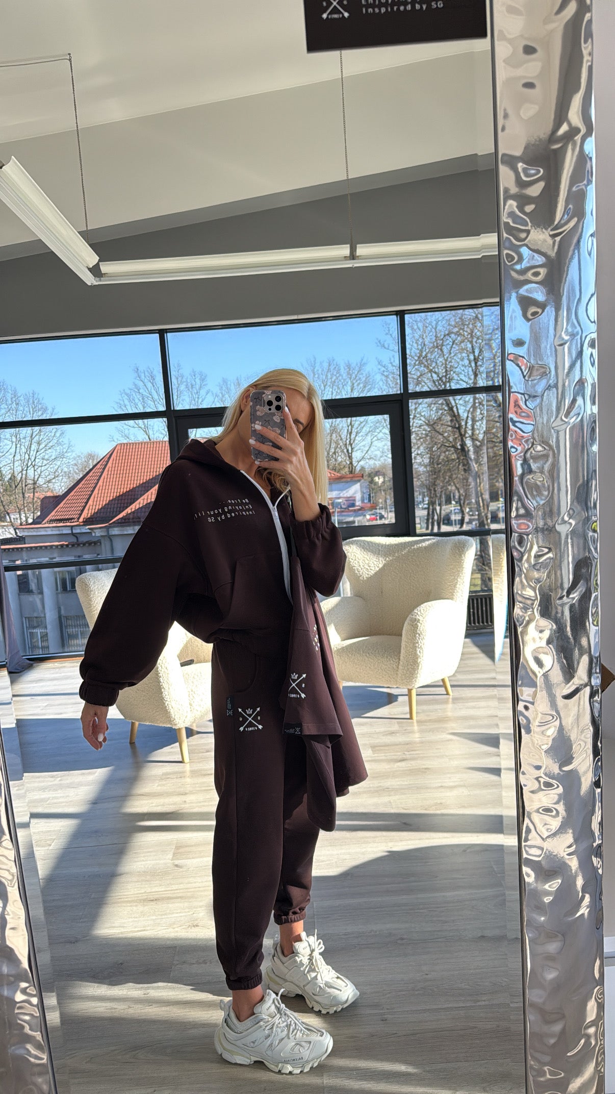 Šokolado spalvos kelnės ,,SG1982" Pre-Order