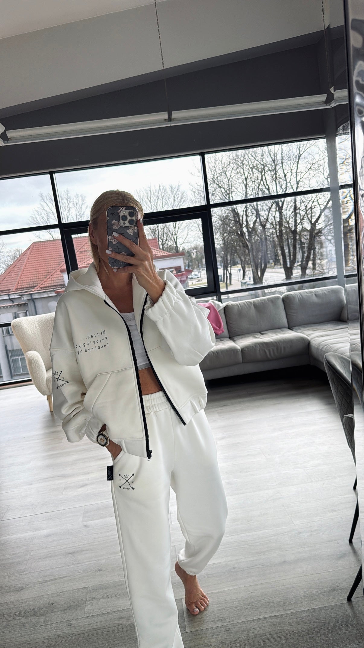 ,,White Cloudy" pūkio džemperis ,,SG1982" Pre - order