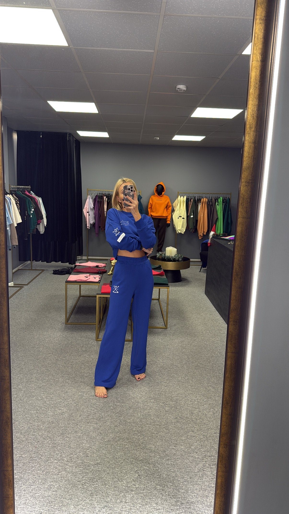 „Royal Blue" plačios kelnės / PREORDER