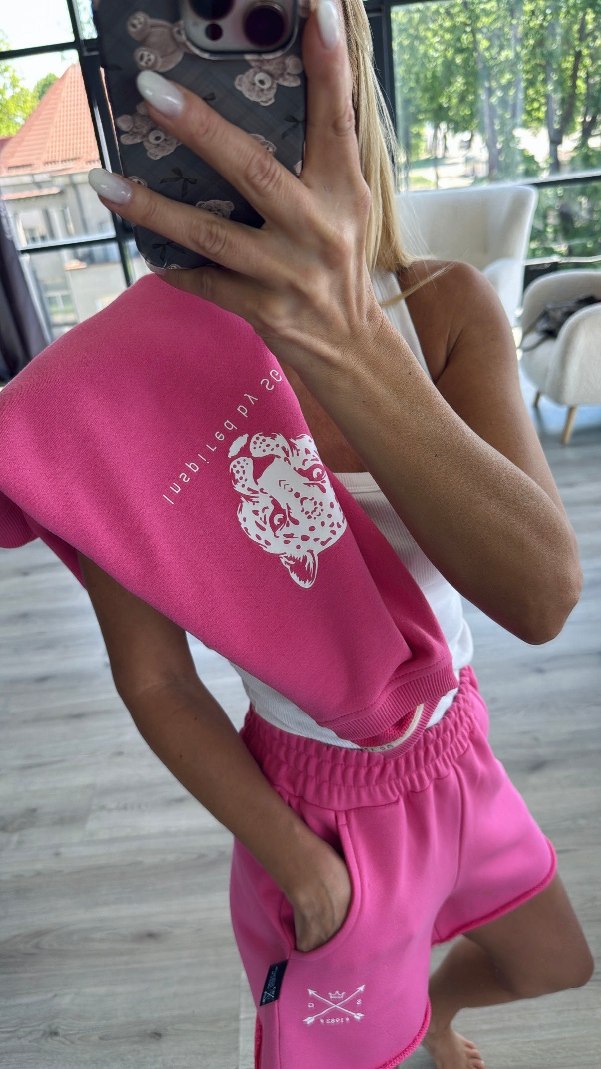 „Barbie Pink“ trisiūlio šortai „SG1982“