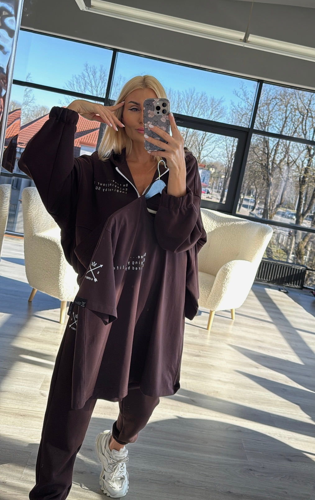 Šokolado spalvos kelnės ,,SG1982" Pre-Order