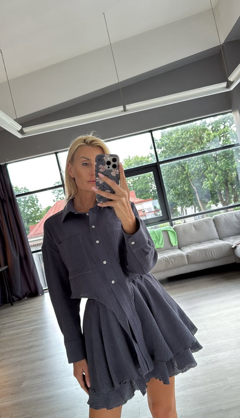 Grafiti muslino marškiniai