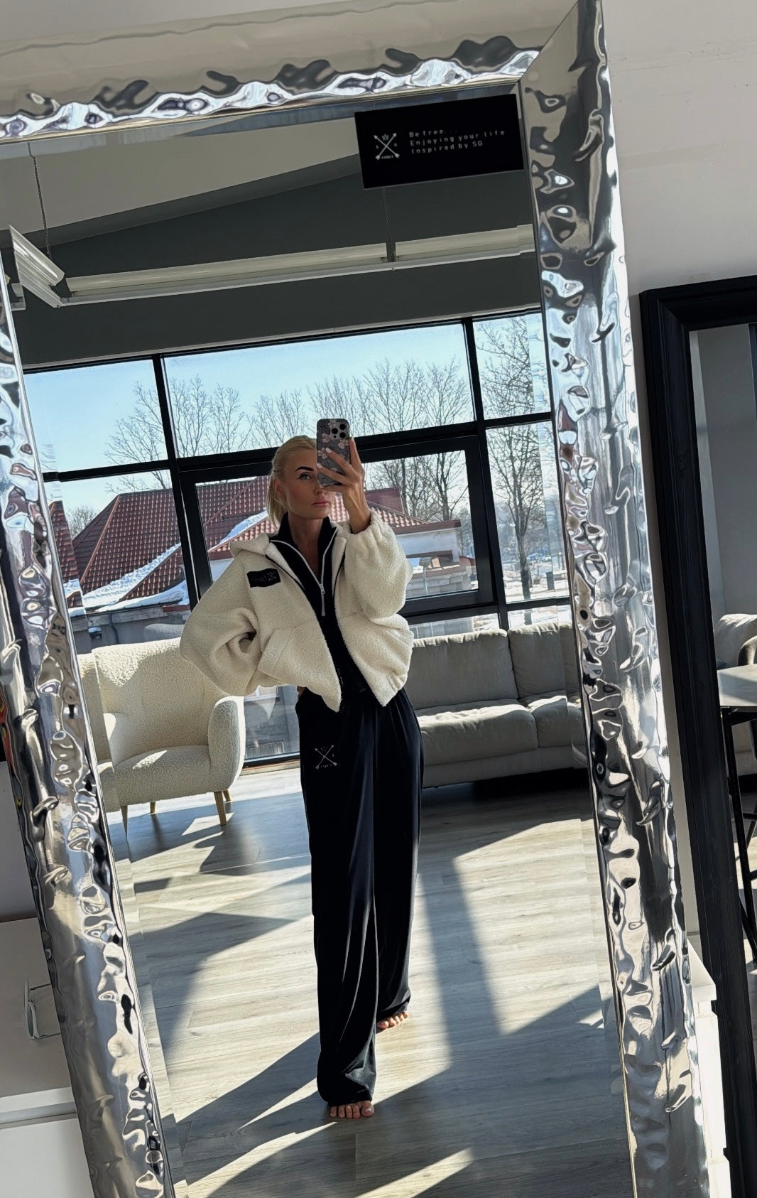 Juodo soft veliūro kelnės #SG1982