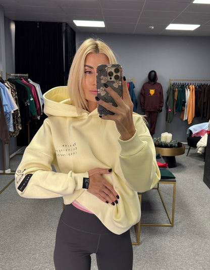 „Pastel Yellow" pūkio džemperis