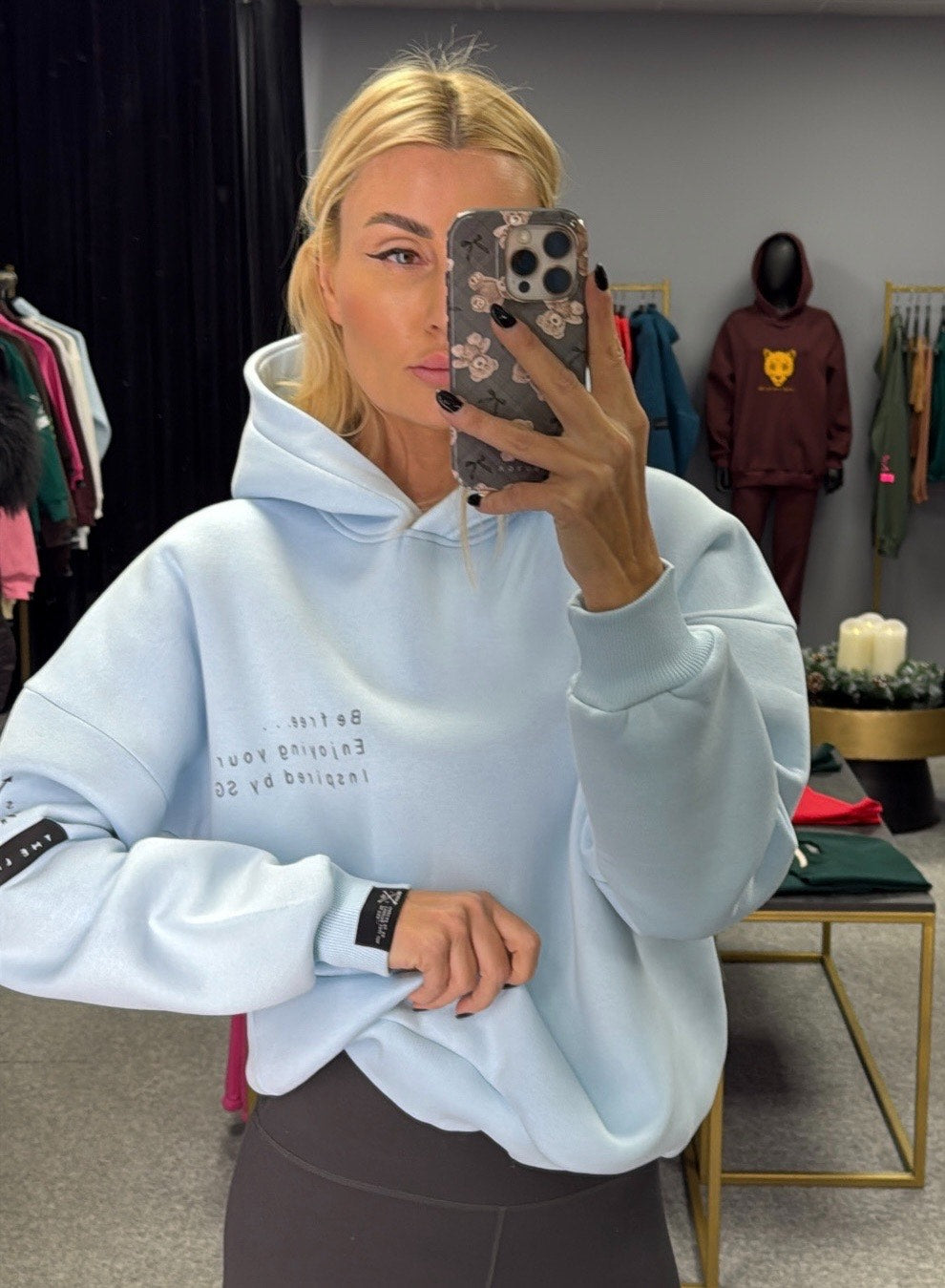 „Baby Blue" pūkio džemperis