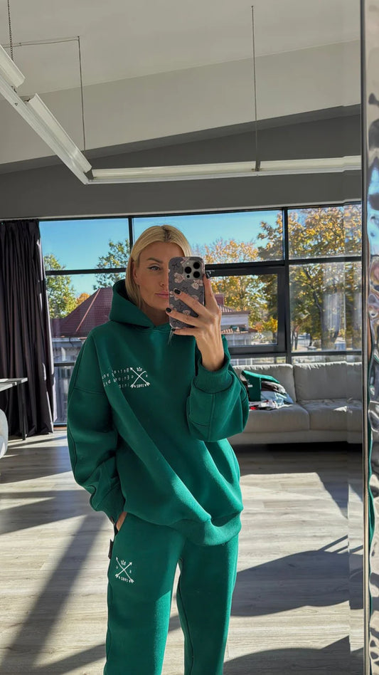 Benetton green oversize džemperis